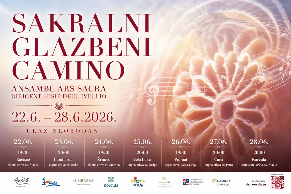 Sakralni glazbeni Camino donosi tjedan vrhunske duhovne glazbe na Korčulu