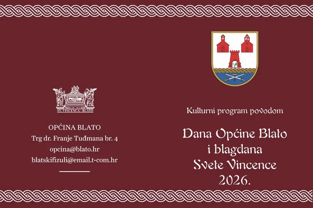 Blato u travnju slavi svoje dane: bogat program u čast Općine i Svete Vincence