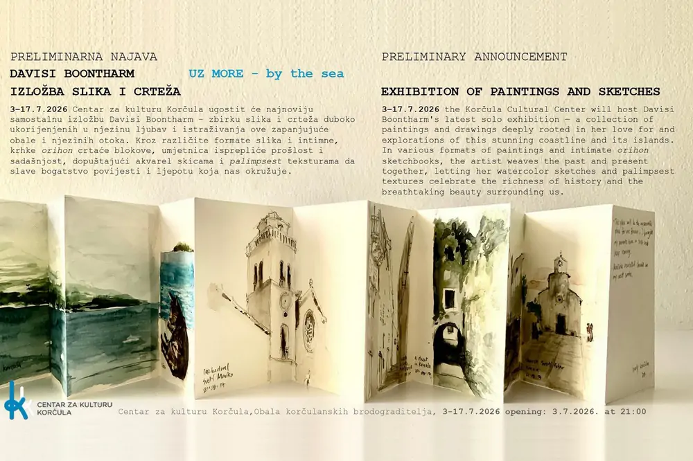U Centru za kulturu Korčula otvorenje izložbe slika i crteža umjetnice Davisi Boontharm