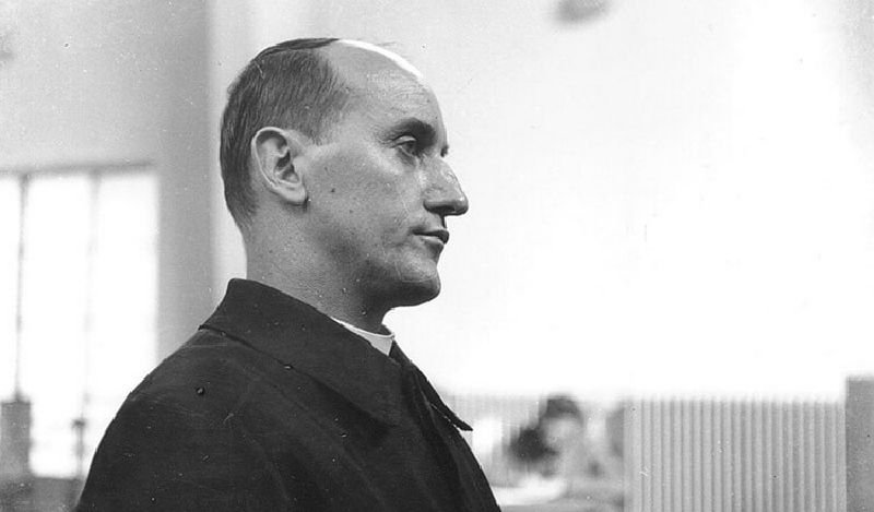 Zagrebački nadbiskup Alojzije Stepinac na montiranom sudskom procesu 1946. 