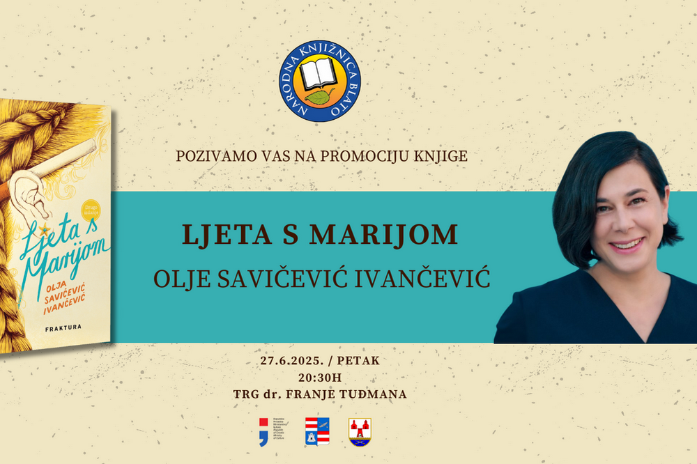 Promocija nove knjige Olje Savičević Ivančević: Ljeta s Marijom