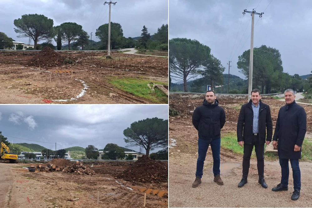 Načelnik Petković i ravnatelj Kaštelan obišli radove na Zapadnom ulazu u Blato
