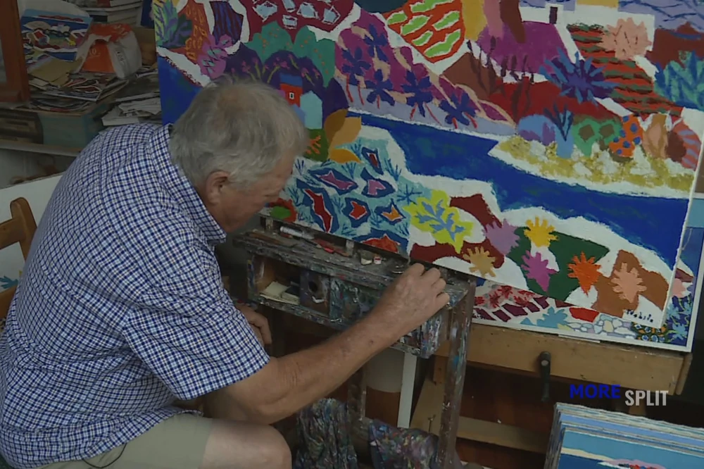 Stipe Nobilo - Slikar iz Lumbarde koji more pretvara u boje